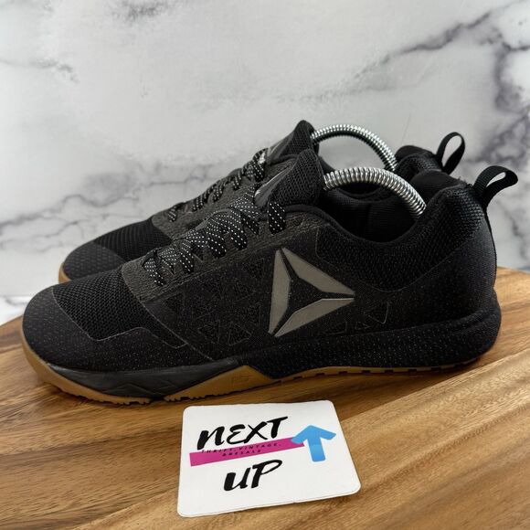Men’s size 8.5-Reebok Crossfit Nano 6.0 Black Crossfit Cross Training Gym Shoes - Picture 1 of 9